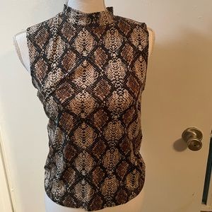 Snakeskin print shirt